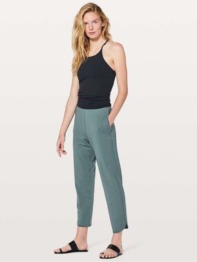Lululemon Every Moment High Rise Relaxed Cropped Pant -Sea Steel